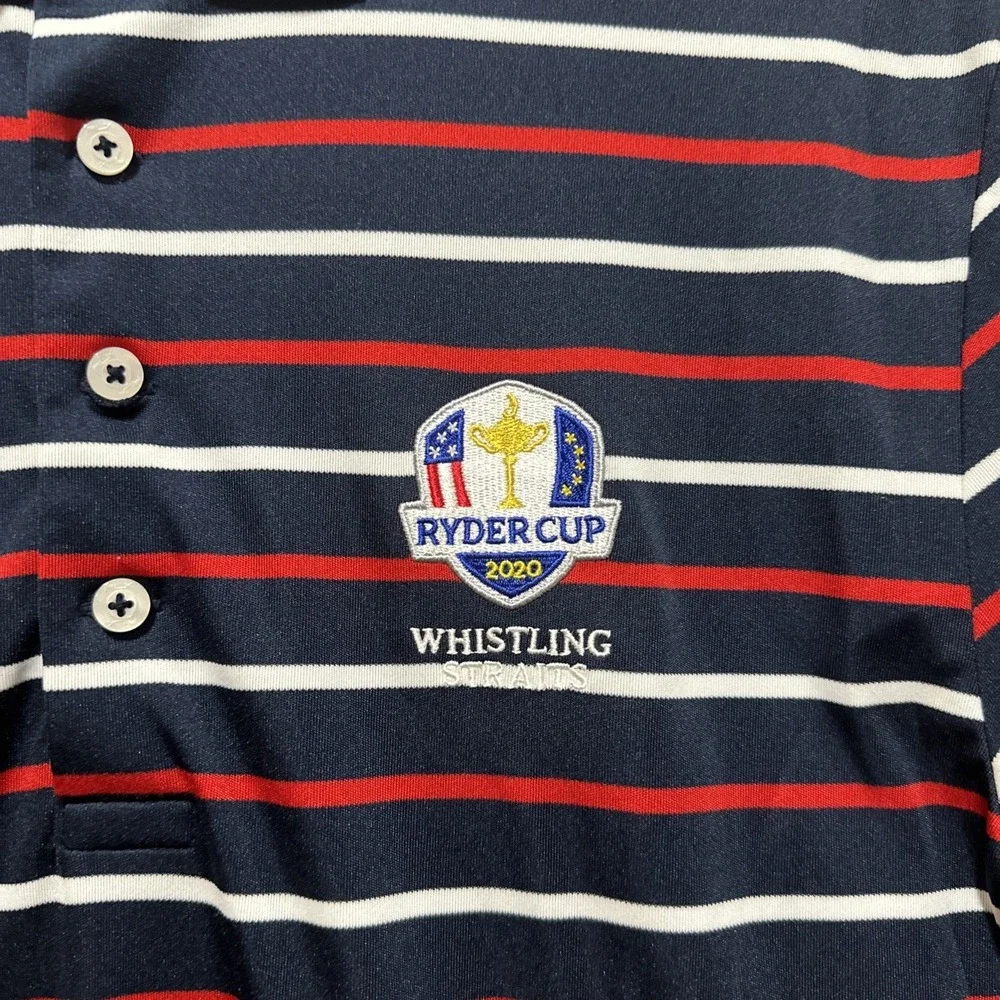 Ralph Lauren Women's Polo Golf Shirt Sz S‎ 2020 Ryder Cup Whistling Striped Logo
